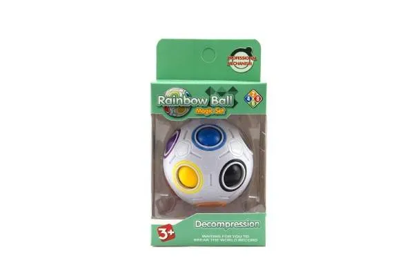 Teddies Hlavolam loptička plast 7 cm