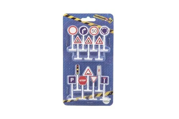 Teddies Dopravní značky plast 5,5cm na kartě