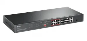 TP-Link CCTV switch TL-SL1218P (16x100Mb/s, 1xGbE uplink, 1xGbE/1xSFP combo uplink, 16xPoE+, 150W)