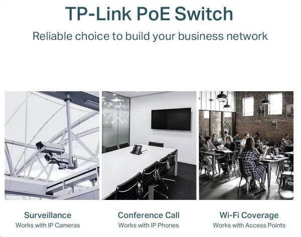 TP-Link CCTV Easy Smart switch TL-SG1218MPE (16xGbE, 2xGbE/2xSFP combo, 16xPoE+, 250W)