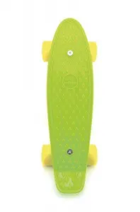Skateboard - pennyboard 43cm, nosnost 60kg plastové osy, zelená, žlutá kola