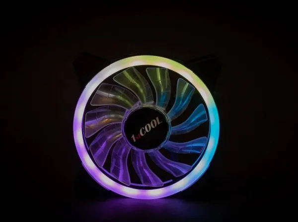1stCOOL Ventilátor AURA EVO Dual Ring ARGB 12cm
