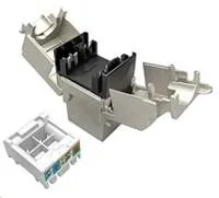 Solarix MULTIPACK 24 ks - 10G keystone CAT6A STP samorezný SXKJ-10G-STP-BK-SA