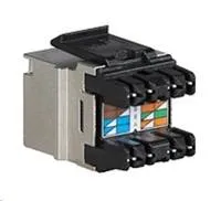 Solarix MULTIPACK 24 ks - rýchly rez keystone CAT6 STP RJ45 čierny SXKJ-6-STP-BK-NA