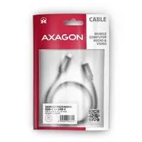 AXAGON BUCM32-CM15AB, SPEED+ kábel USB-C  USB-C, 1.5 m, USB 20Gbps, PD 100W 5A, 4K HD, ALU, opletenie, čierny