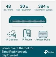 TP-Link OMADA JetStream switch TL-SG3452P (48xGbE, 4xSFP, 48x PoE+, 384W, 2xconsole)
