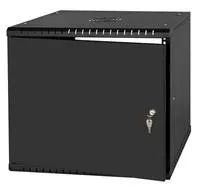 LEXI-Net 19" nástěnný rozvaděč Basic 9U 525x450, plechové dveře, bez zad, rozložený, černý