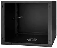 LEXI-Net 19" nástěnný rozvaděč Basic 9U 525x450, plechové dveře, bez zad, rozložený, černý