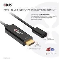 Club3D Aktívny adaptér HDMI na USB-C, 4K60Hz, M/F