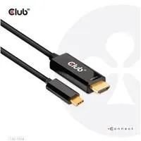 Club3D aktívny kábel HDMI na USB-C, 4K60Hz, 1.8m, M/M