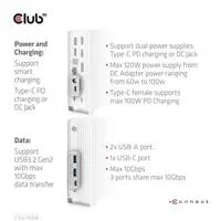 Club 3D Club3D USB-C, Triple Display DP 1.4 Alt mode Displaylink Dynamic PD Charging Dock so 120 W PS