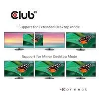 Club 3D Dokovacia stanica Club3D USB-C 3.2 s napájacím adaptérom Triple Dynamic Display PD, 100 W