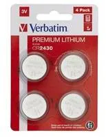 VERBATIM Lithium baterie CR2430 3V 4 Pack