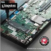 SSD disk Kingston 512 GB KC3000 M.2 2280 NVMe™ PCIe Gen 4 (R 7000 MB/s; W 3900 MB/s)