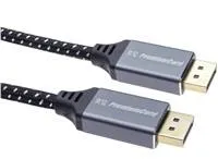 Kábel PREMIUMCORD DisplayPort 1.4 pripojovací kábel, kovové a pozlátené konektory, 2 m