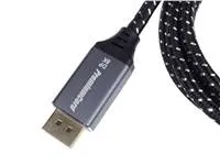 Kábel PREMIUMCORD DisplayPort 1.4 pripojovací kábel, kovové a pozlátené konektory, 2 m
