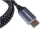 Kábel PREMIUMCORD DisplayPort 1.4 pripojovací kábel, kovové a pozlátené konektory, 2 m