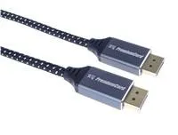 Kábel PREMIUMCORD DisplayPort 1.4 pripojovací kábel, kovové a pozlátené konektory, 2 m