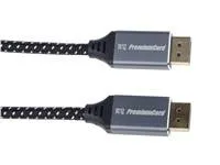 Kábel PREMIUMCORD DisplayPort 1.4 pripojovací kábel, kovové a pozlátené konektory, 2 m