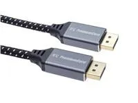 Kábel PREMIUMCORD DisplayPort 1.4 pripojovací kábel, kovové a pozlátené konektory, 2 m