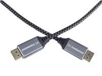 Kábel PREMIUMCORD DisplayPort 1.4 pripojovací kábel, kovové a pozlátené konektory, 2 m