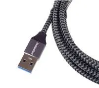 PREMIUMCORD USB-C na USB 3.0 A (USB 3.1 generácia 1, 3A, 5Gbit/s) 2m opletenie