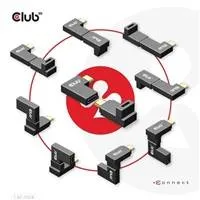 Club3D USB-C Gen2 uhlový adaptér sada 2, 4K120Hz (M/F)