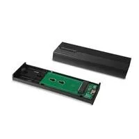 Vonkajší rám CHIEFTEC pre M.2 PCIe NVMe/S-ata SSD Enclosure Tool-Less, s konektorom USB typu C, čierna