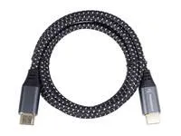 Kábel HDMI PREMIUMCORD 2.1 vysokorýchlostný + ethernetový kábel 8K@60Hz, pozlátené konektory, 2 m