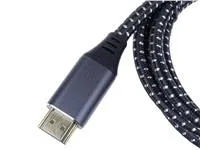 Kábel HDMI PREMIUMCORD 2.1 vysokorýchlostný + ethernetový kábel 8K@60Hz, pozlátené konektory, 2 m