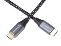 Kábel HDMI PREMIUMCORD 2.1 vysokorýchlostný + ethernetový kábel 8K@60Hz, pozlátené konektory, 2 m
