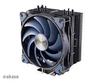 AKASA CPU chladič Alucia H4, Heatpipes, Black fins