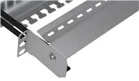 19" modulární stíněný patch panel LEXI-Net 24port, černý, výsuvný