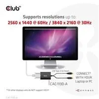 Club3D adaptér Mini DP na Dual Link DVI, verzia HDCP OFF pre Apple Cinema Displeje Aktívny adaptér
