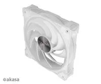 AKASA ventilátor SOHO AR, 12cm ARGB PWM ventilátor, 120x120x25mm, biely
