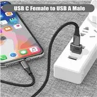 PremiumCord USB redukcia USB C - USB2.0 A (F/M)