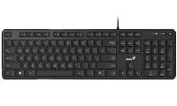 GENIUS klávesnice Slimstar M200/ Drátová/ USB/ černá/ CZ+SK layout