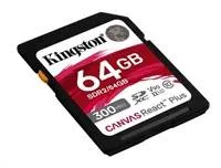 Kingston 64GB Canvas React Plus SDHC UHS-II 300R/260W U3 V90 pre Full HD/4K/8K
