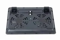 Stojan na notebook GEMBIRD NBS-2F15-05, pre notebooky do 15,6", LED, čierny