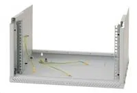 19" jednodielny rack TRITON 9U/400 mm, čierny, rozložený flatpack