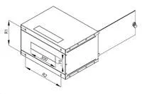 19" jednodielny rack TRITON 9U/400 mm, čierny, rozložený flatpack
