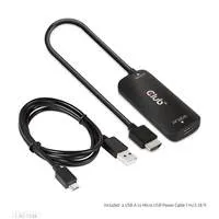 Club 3D Club3D Adaptér HDMI + Micro USB na USB-C 4K120Hz/8K30Hz, Active Adapter M/F