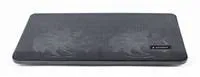 Stojan na notebook GEMBIRD NBS-2F15-05, pre notebooky do 15,6", LED, čierny
