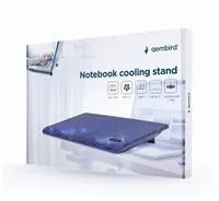 Stojan na notebook GEMBIRD NBS-2F15-05, pre notebooky do 15,6", LED, čierny