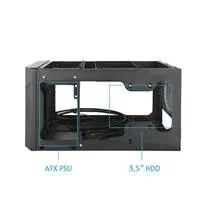 CHIEFTEC skříň Pro Cube Mini CN-01B-OP, ITX, Black, bez zdroje