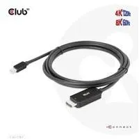 Club3D kabel miniDP 1.4 na HDMI, 4K120Hz nebo 8K60Hz HDR10+, M/M, 1.8m
