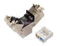 Solarix Samorezný keystone CAT6 STP RJ45 SXKJ-6-STP-BK-SA