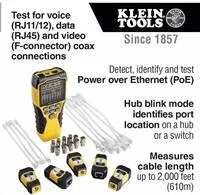 KLEIN TOOLS - VDV Scout® Pro 3 Tester Kit Locator Map™ (PoE)