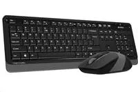 Súprava klávesnica + myš A4tech, FG1010 FSTYLER, bezdrôtová, sivá