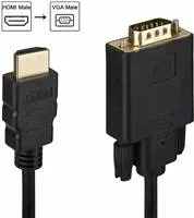 PremiumCord kabel s HDMI na VGA převodníkem, 2m